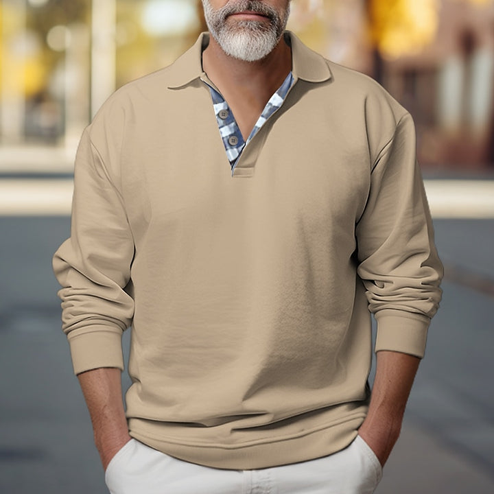 Landon | Polo-Collar Sweatshirt