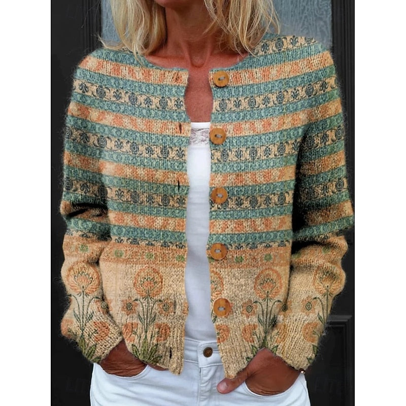 Louisa | Floral Button-Front Cardigan