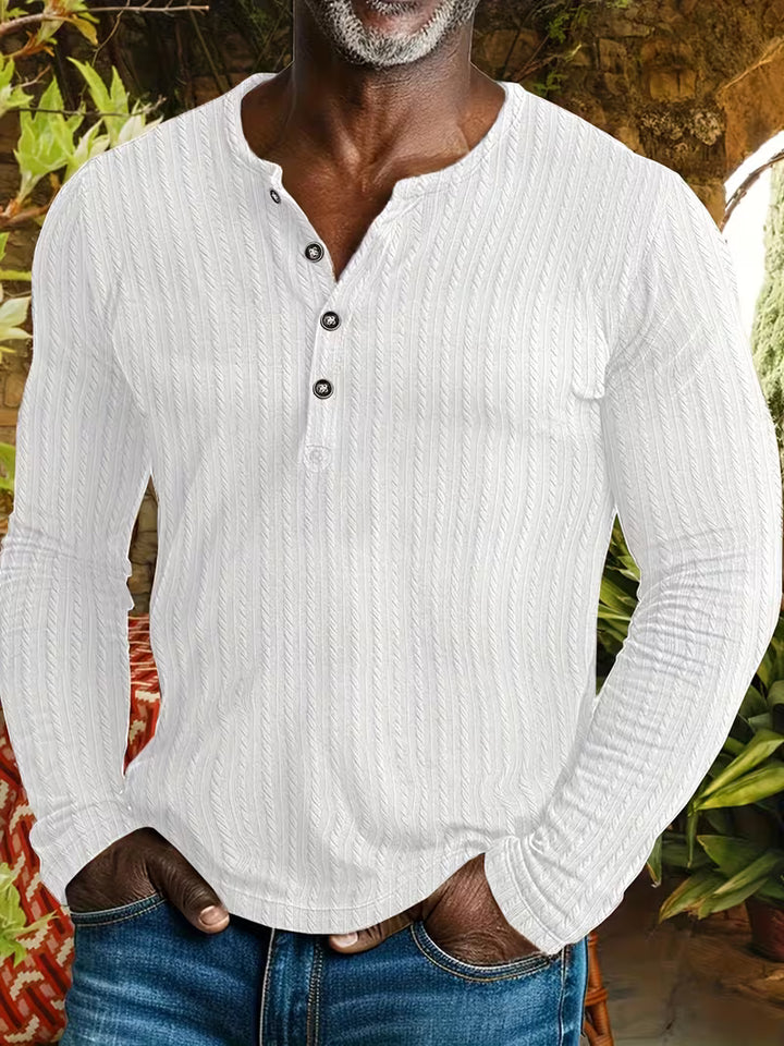 Dominic | Stylish Textured Button Up Shirt