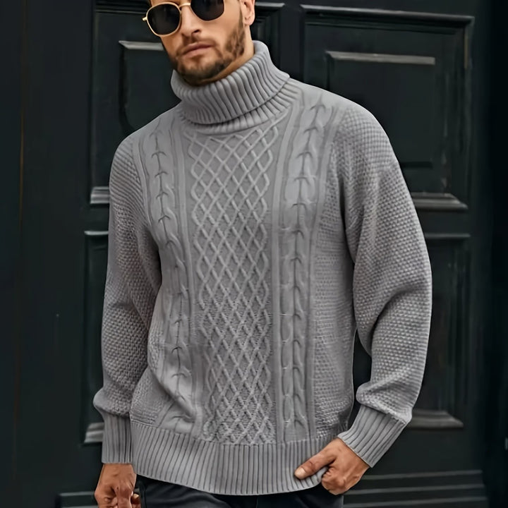 Grayson | Cable-Knit Turtleneck Sweater