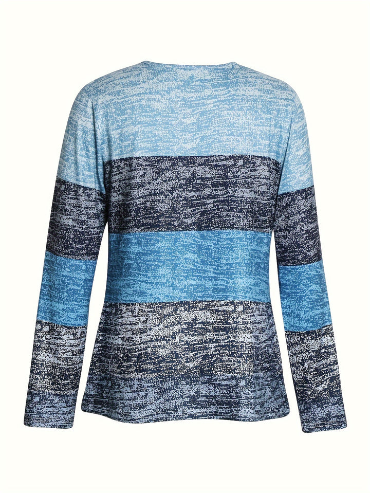 Marissa | Colour-Block Quarter-Zip Top