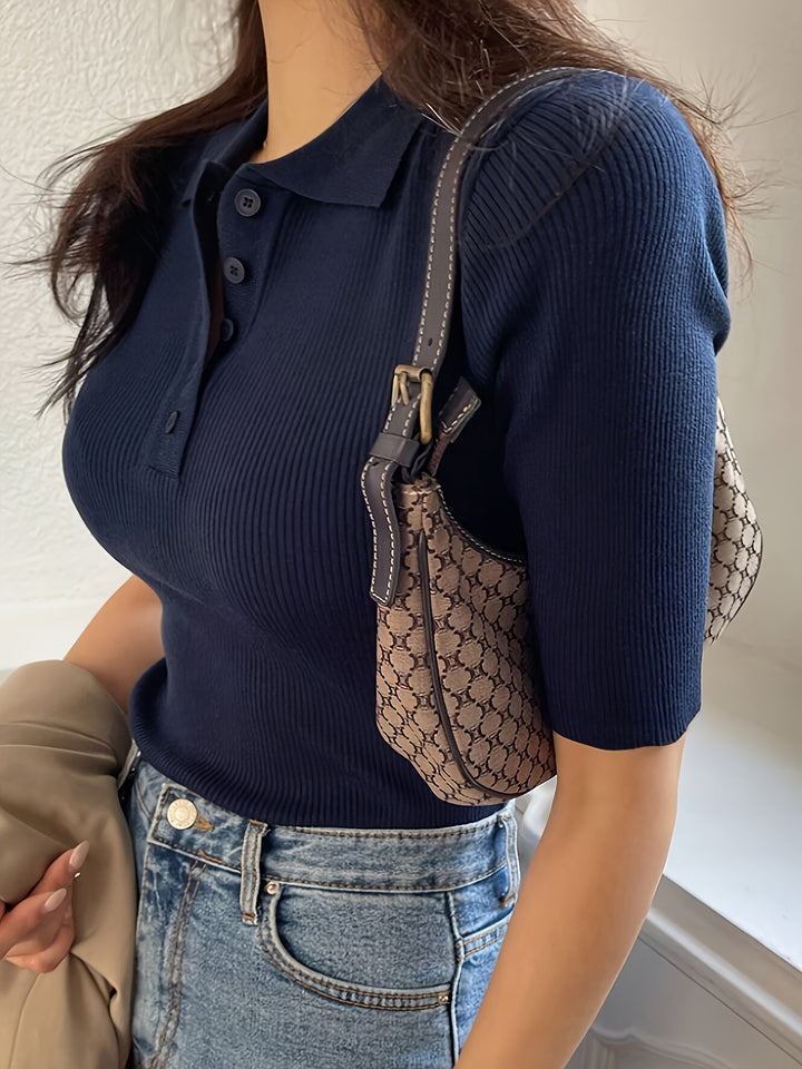 Loretta | Refined Collared Top