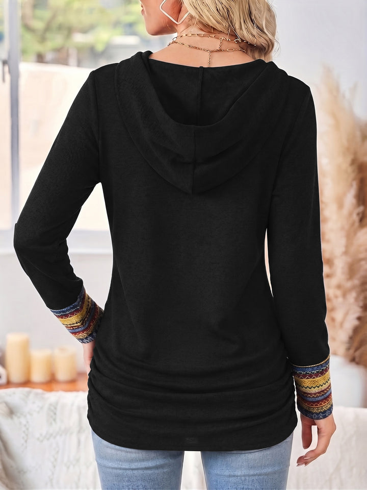 Opal | Cosy Patterned Long-Sleeve Top