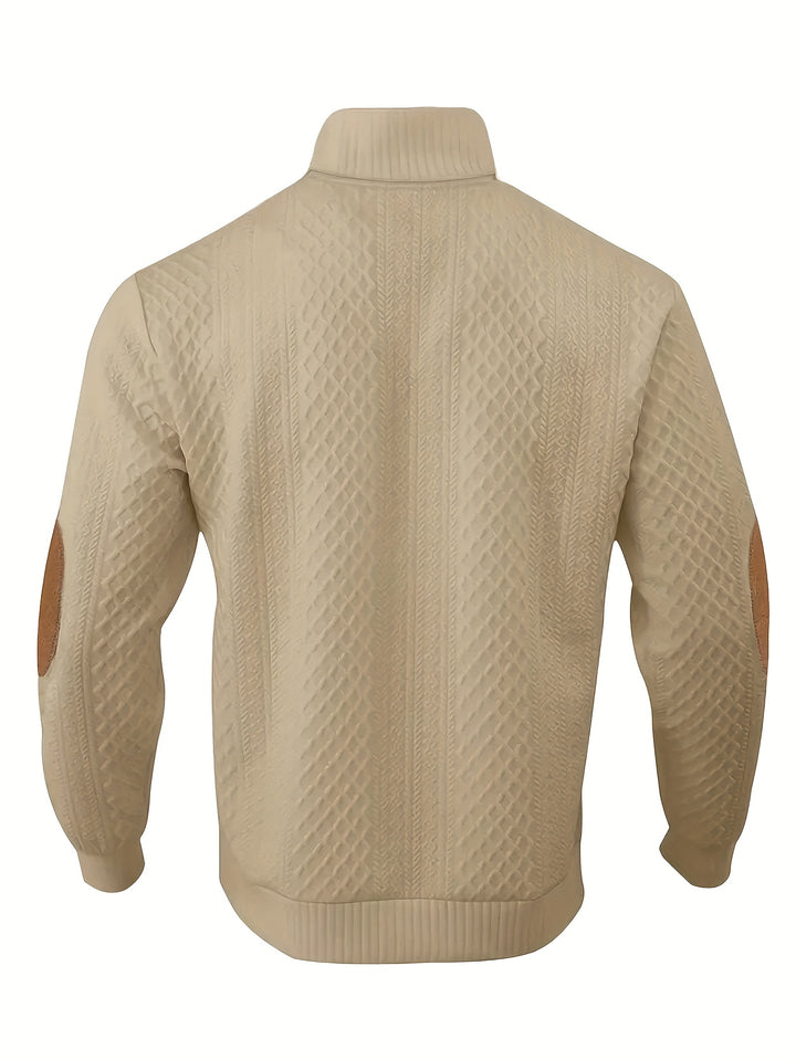 Rowland | Textured Stand-Collar Pullover