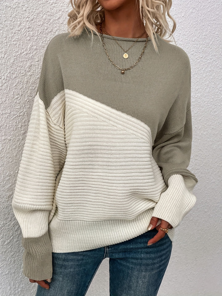 Mabel | Colour Block Relaxed Sweater
