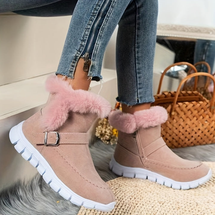 Mabel | Cosy Fur-Trimmed Winter Boots
