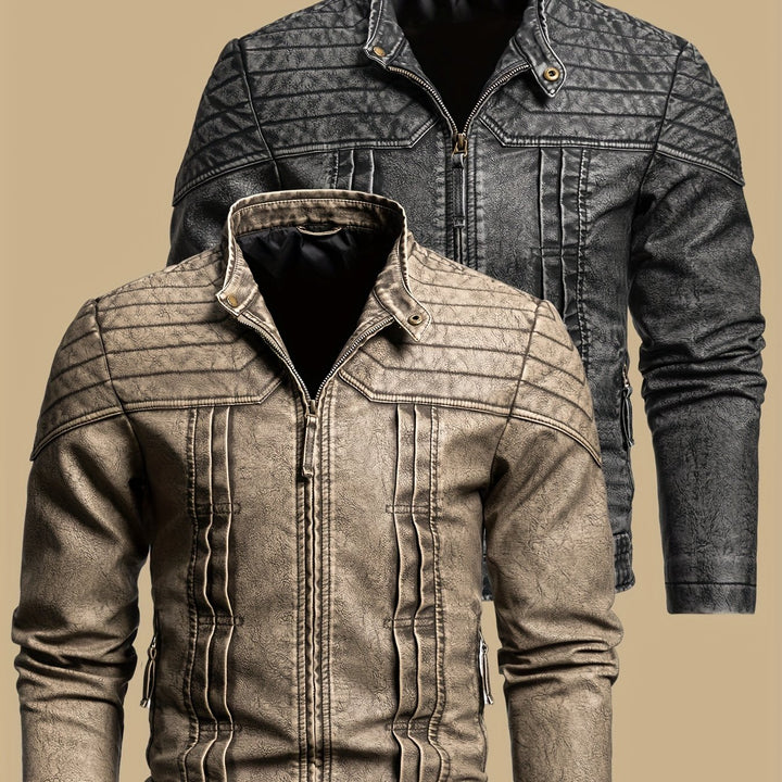 Hartley | Distressed Vintage Biker Jacket
