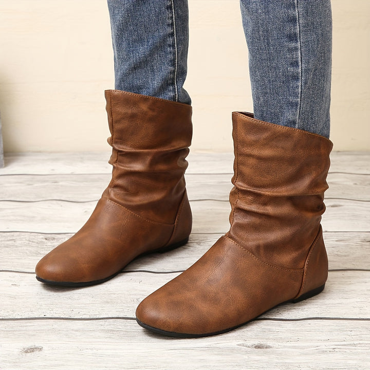 Lucia | Slouchy Slip-On Ankle Boots