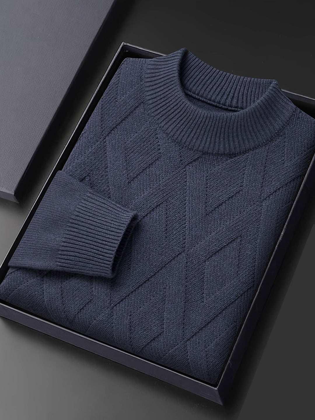 Leland | Textured Mock-Neck Jumper