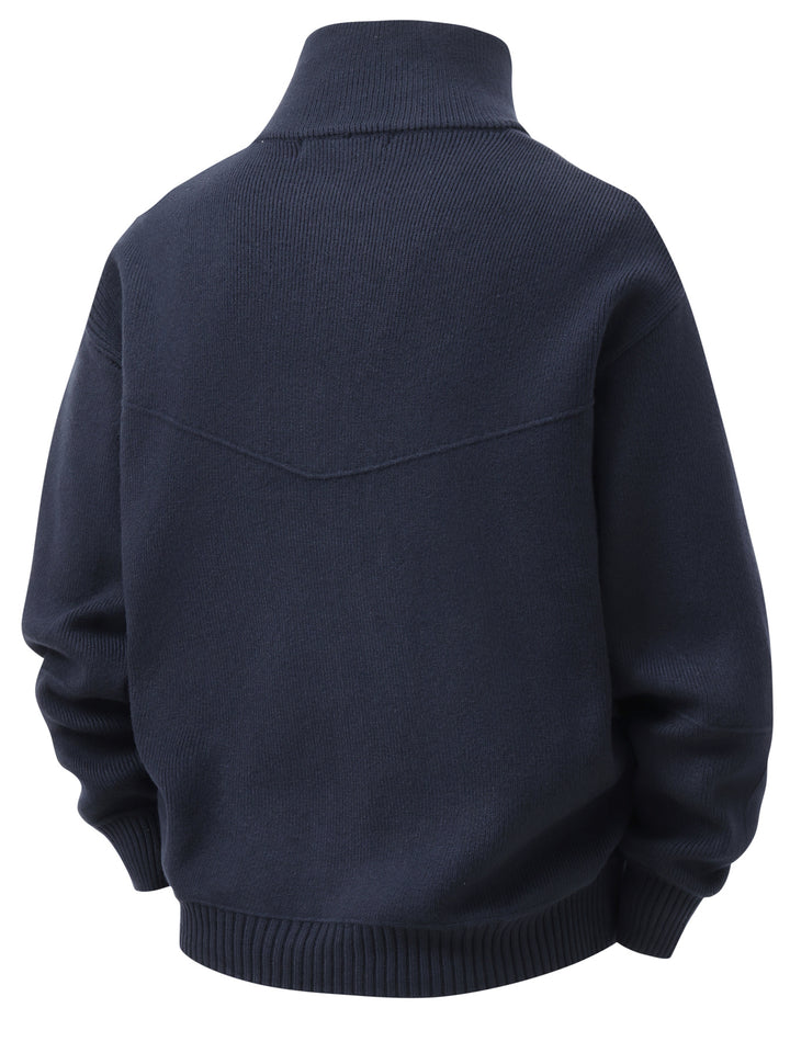 Winslow | Zip-Up Stand-Collar Cardigan