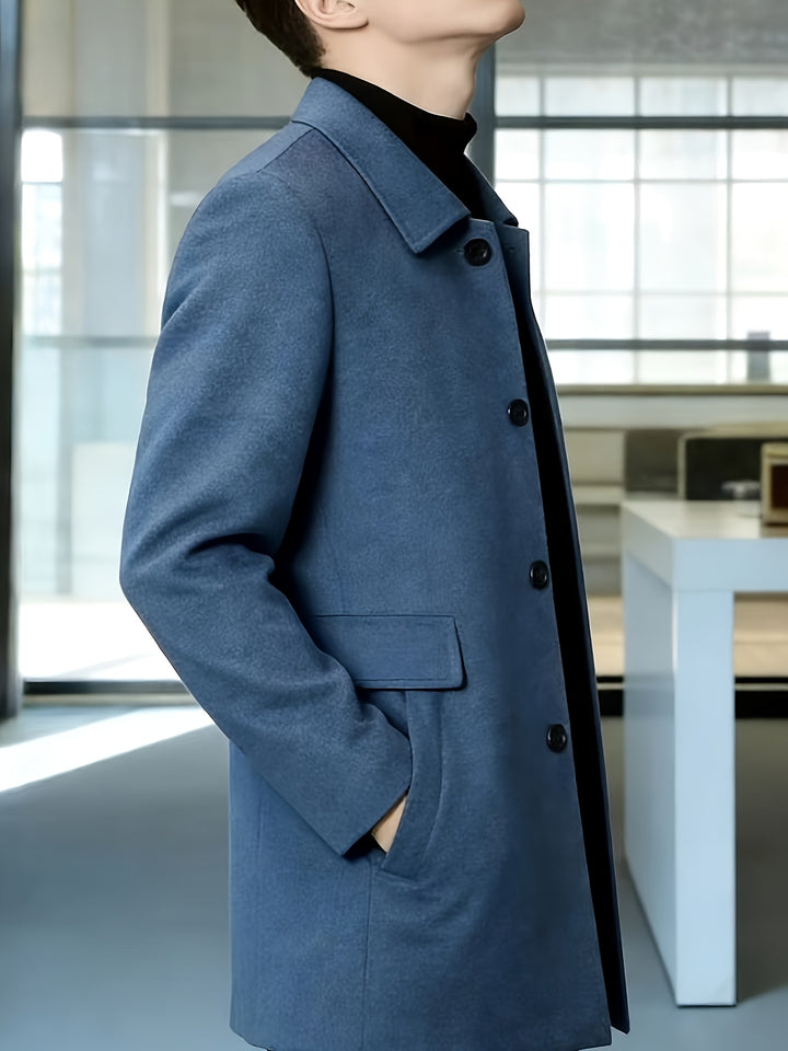 Cedric | Tailored Single-Breasted Overcoat