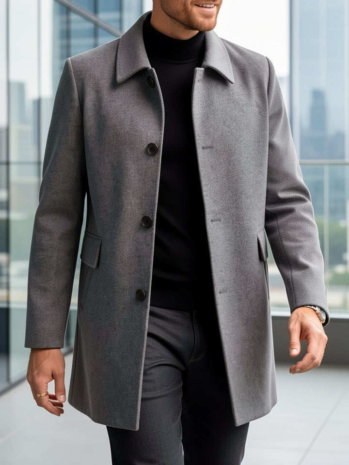 Cedric | Tailored Single-Breasted Overcoat