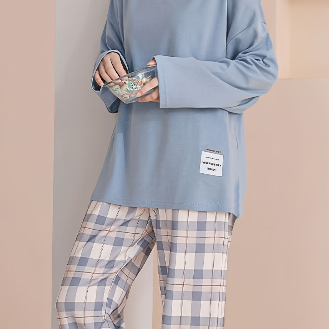 Penelope | Relaxed Plaid Two-Piece Set