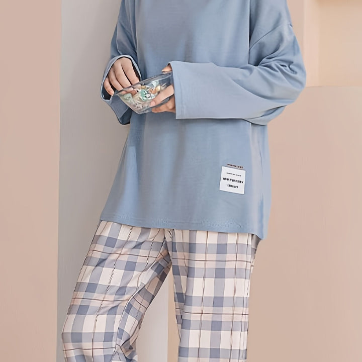 Penelope | Relaxed Plaid Two-Piece Set