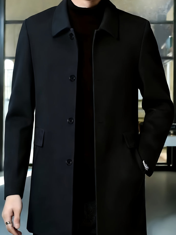 Cedric | Tailored Single-Breasted Overcoat