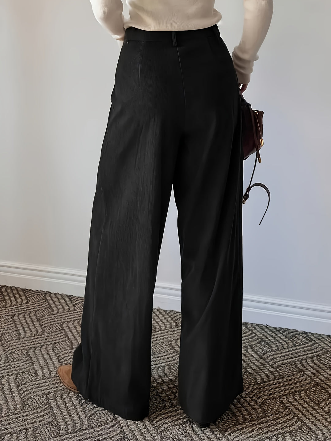 Patricia | Wide-Leg Pleated Trousers