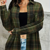 Danica | Longline Checked Shirt