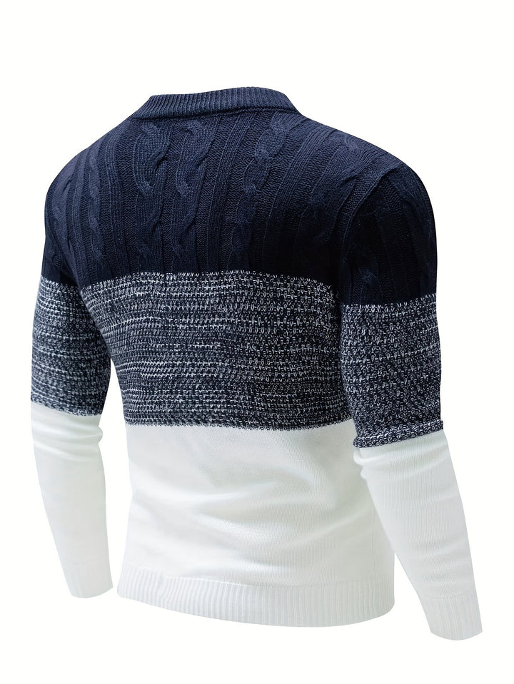 Thatcher | Colour-Block Crew Neck Jumper