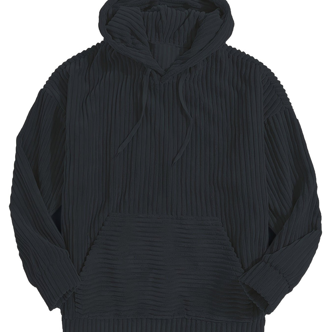 Lawrence | Ribbed Textured Hoodie