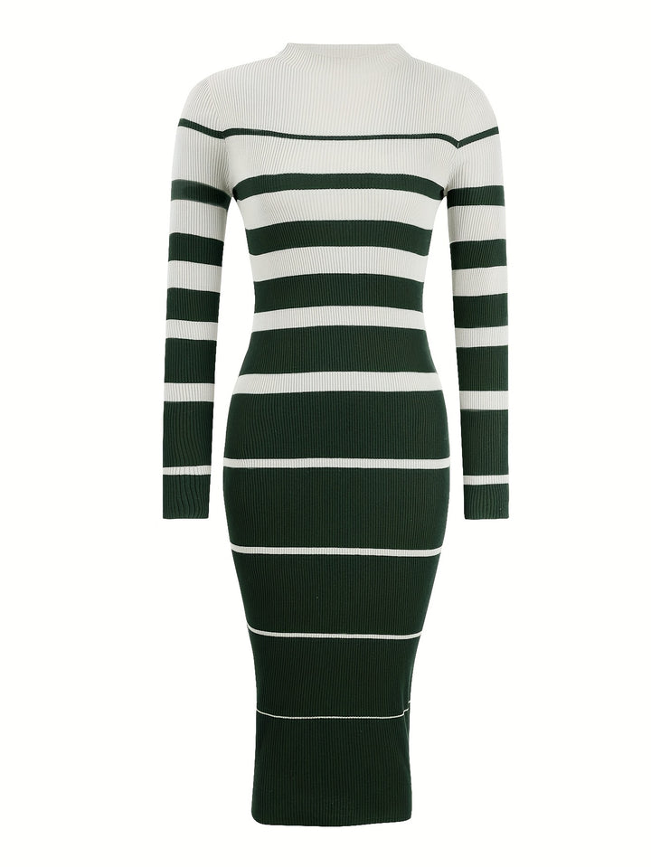 Daphne | Refined Striped Bodycon Dress