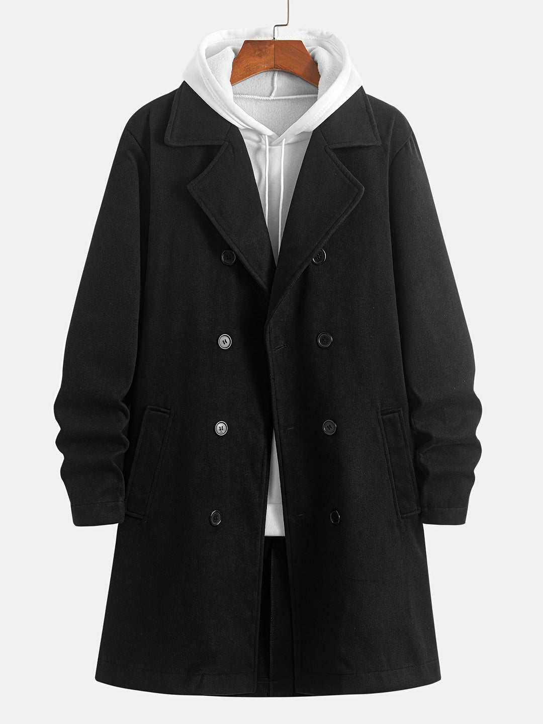 Hugh | Double-Breasted Tailored Overcoat