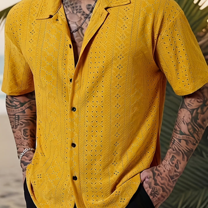 Rhett | Textured Short-Sleeve Casual Shirt