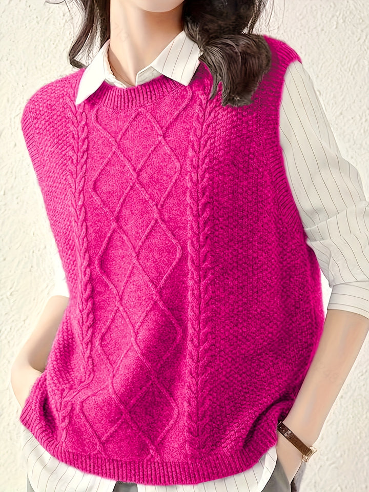 Eliza | Cable-Knit Vest