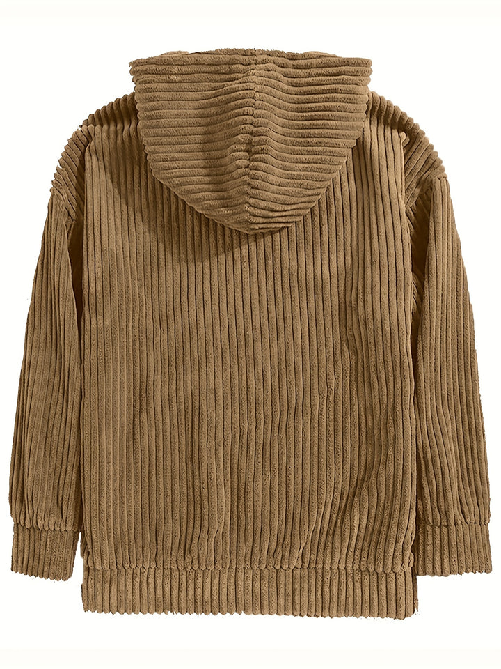 Lawrence | Ribbed Textured Hoodie