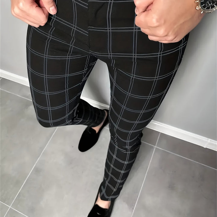 Ellison | Slim-Fit Checked Trousers