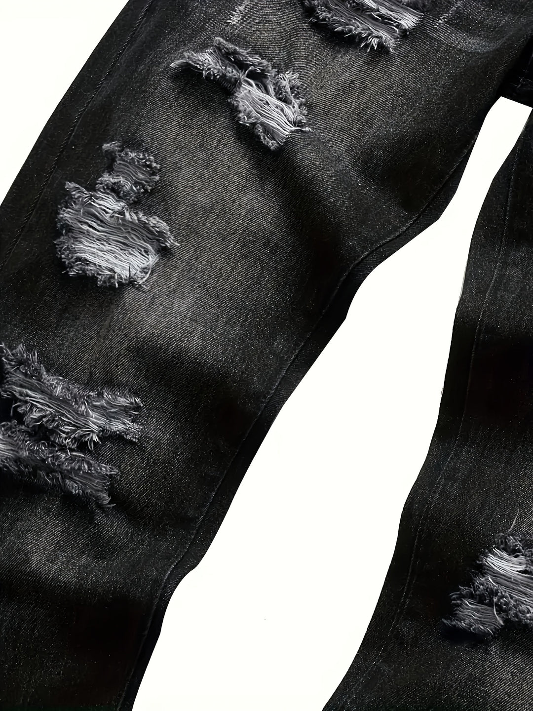 Kingsley | Rugged Distressed Straight Jeans