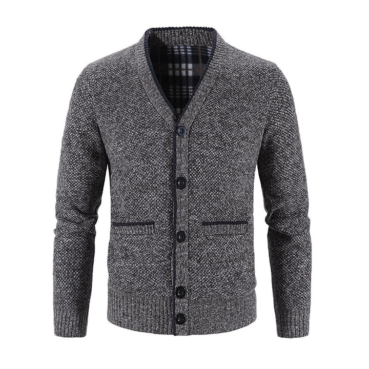 Hugh | Textured V-Neck Cardigan