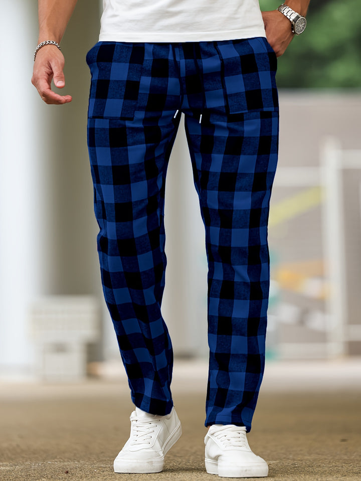 Nathaniel | Relaxed Checked Lounge Trousers