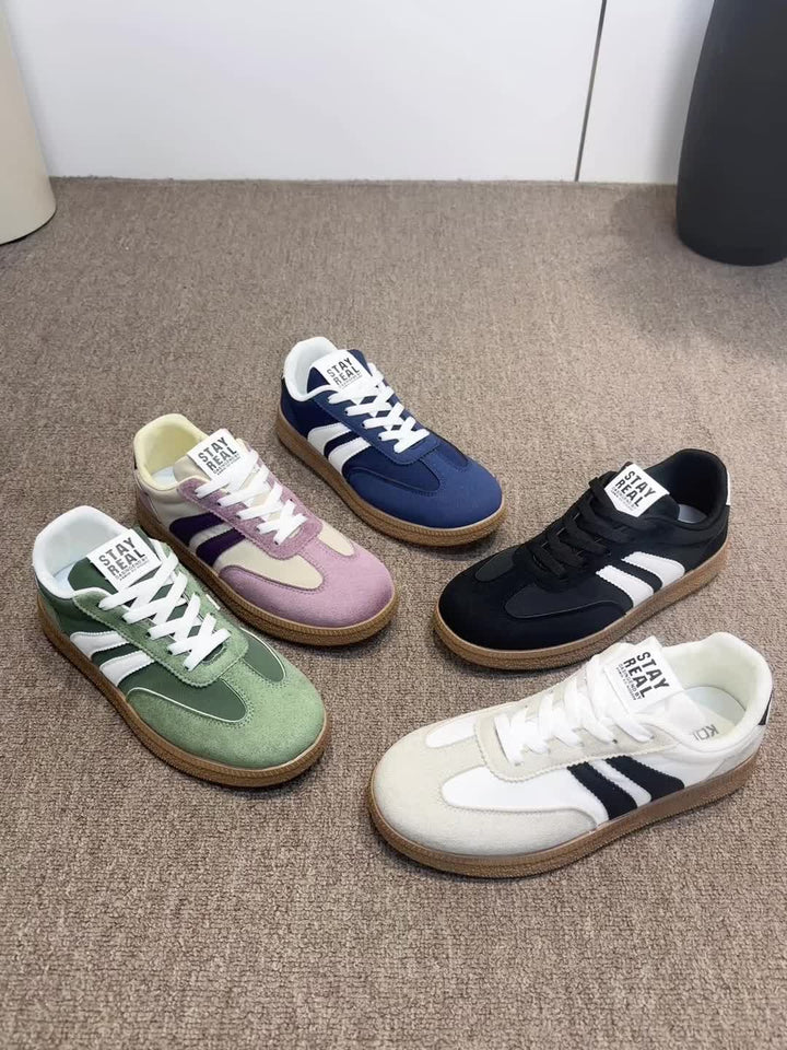 Sienna | Classic Striped Sneakers