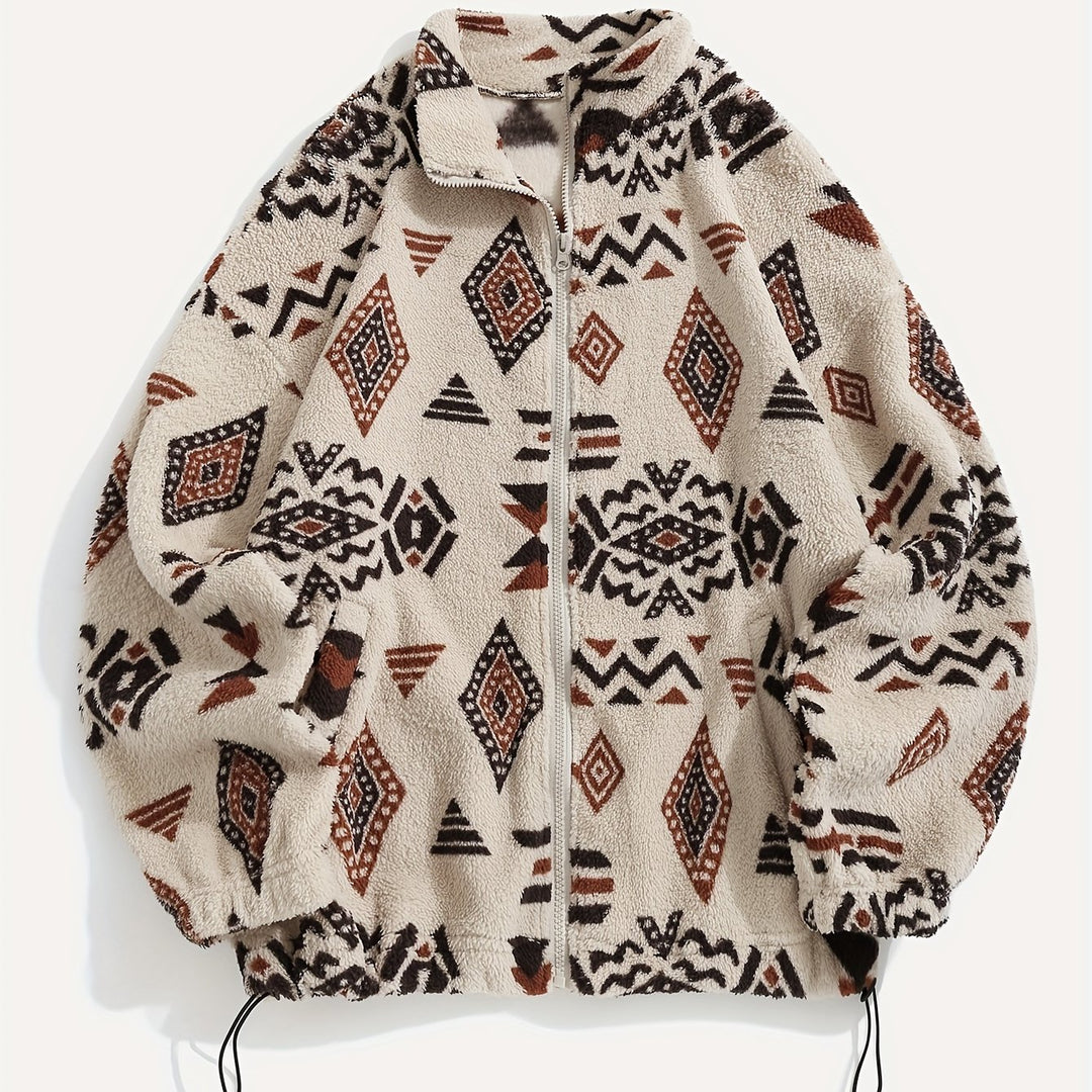 Lorraine | Patterned Zip-Up Jacket
