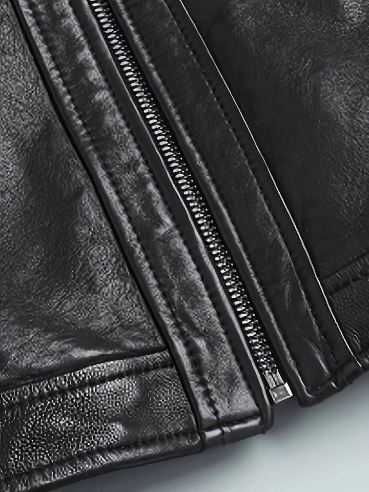 Blake | Classic Stand-Collar Moto Jacket