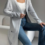Lenora | Ribbed Open-Front Cardigan