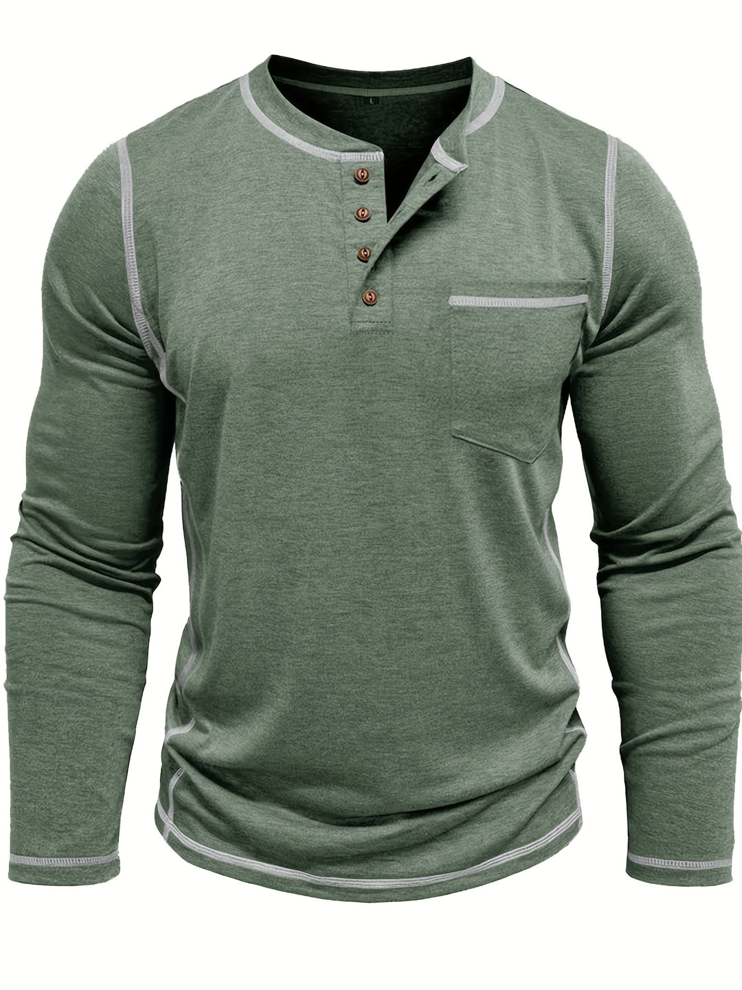 Kingsley | Classic Long-Sleeve Henley Shirt