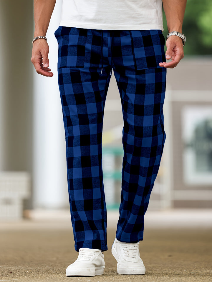 Nathaniel | Relaxed Checked Lounge Trousers