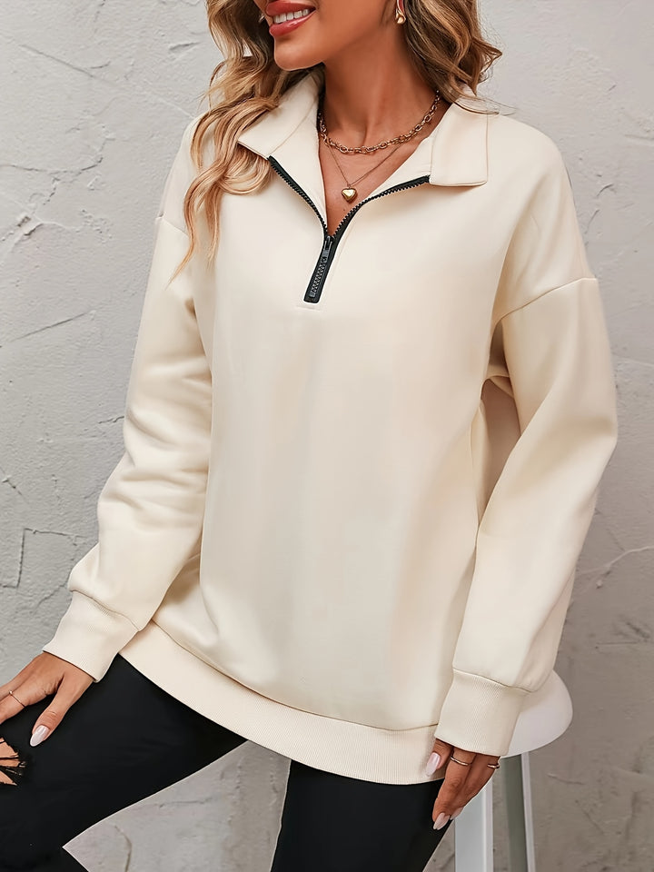 Elsie | Relaxed Half-Zip Sweatshirt