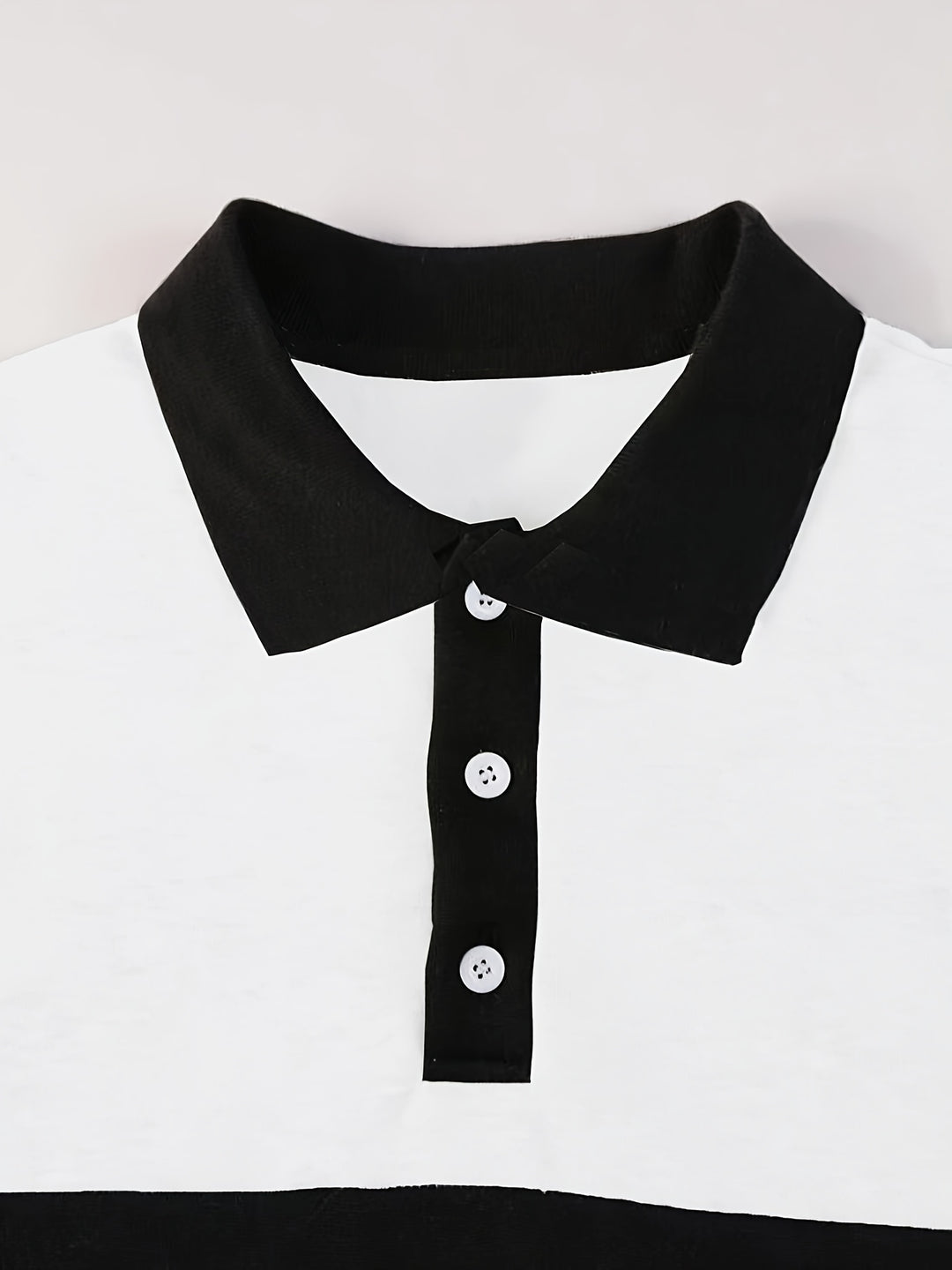 Nolan | Colour-Block Long Sleeve Polo Shirt