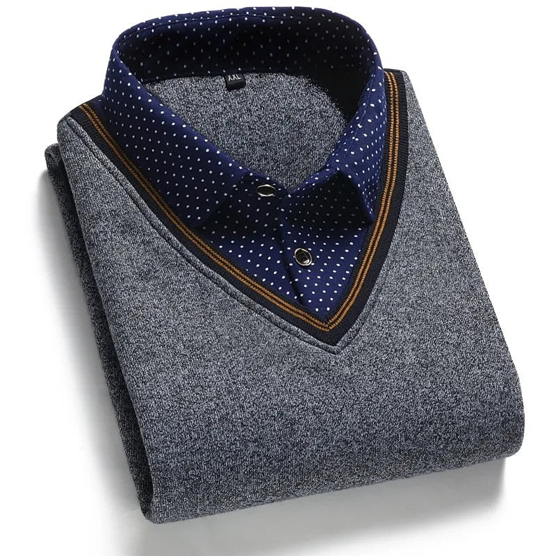 Rufus | Layered Mock-Collar Sweater