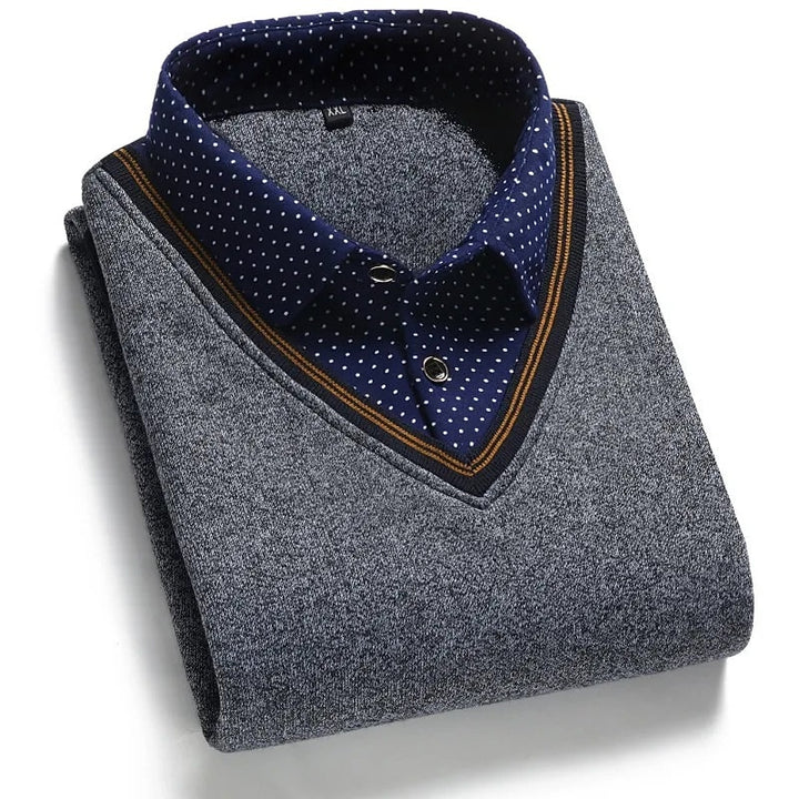 Rufus | Layered Mock-Collar Sweater