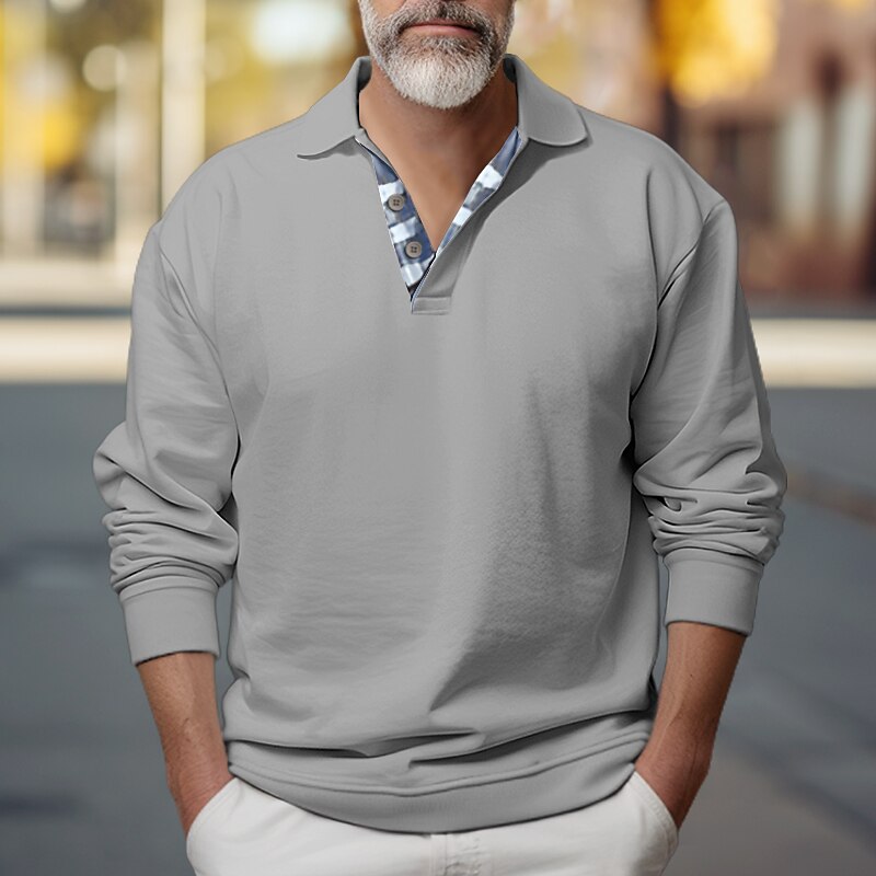 Landon | Polo-Collar Sweatshirt