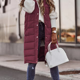 Flora | Longline Hooded Padded Gilet