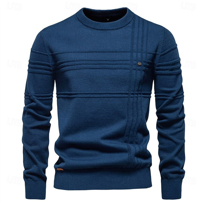 Hamish | Textured Crewneck Jumper