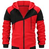 Xavier | Colour Block Zip-Up Hooded Jacket