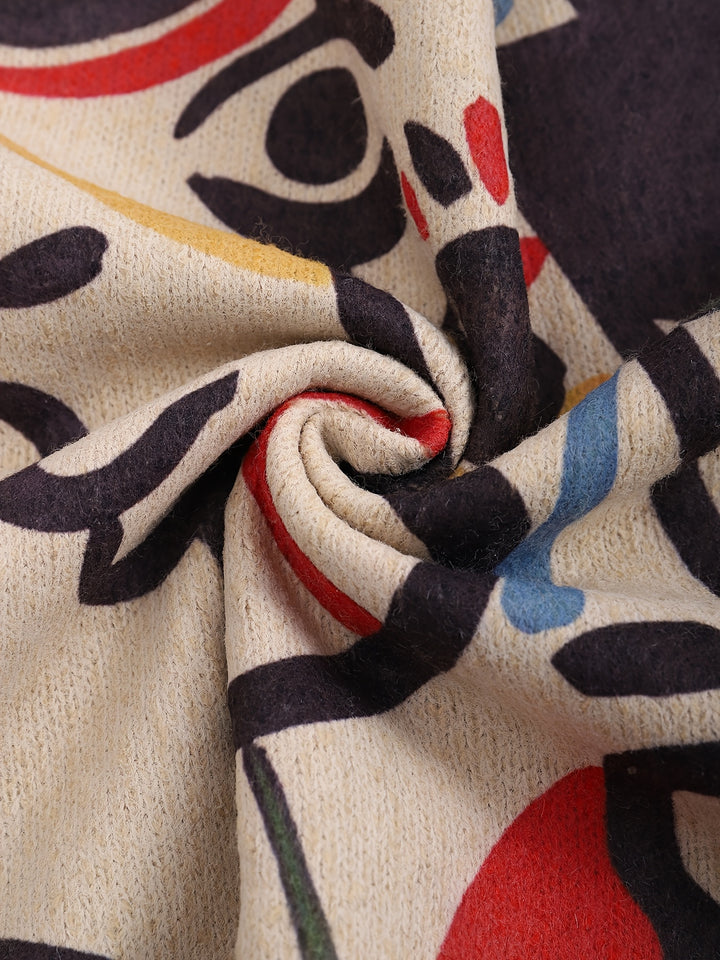 Oscar | Abstract Art Round-Neck Jumper