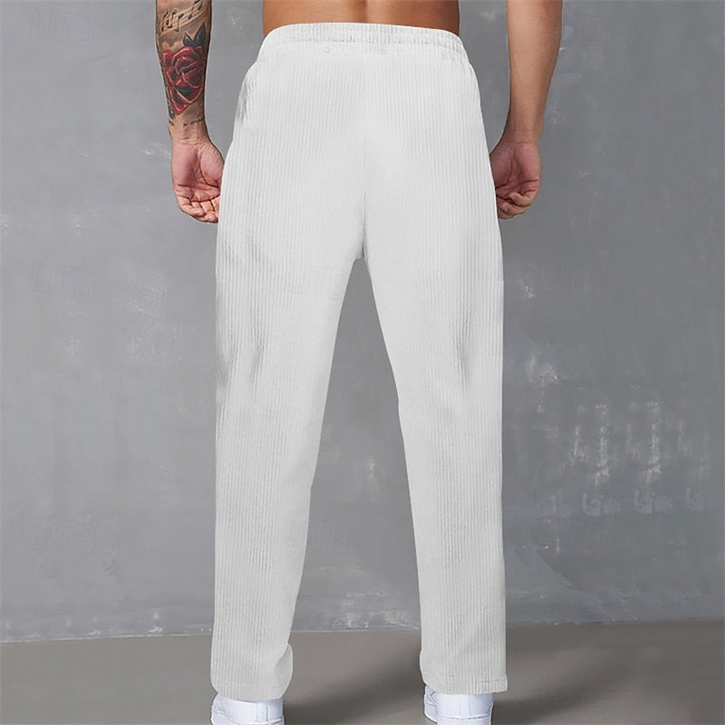 Dominic | Relaxed Ribbed Trousers