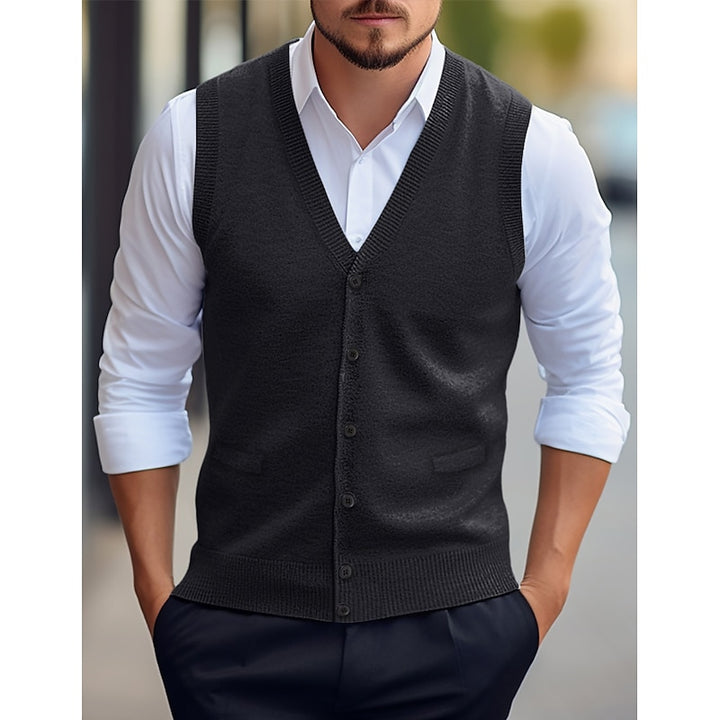 Coleman | Refined V-Neck Sweater Vest