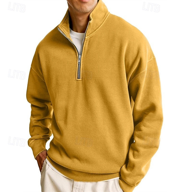 Sutton | Quarter-Zip Stand-Collar Sweatshirt